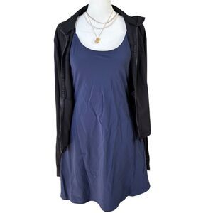 Outdoor Voices The Exercise Dress Navy Blue Built-in Shorts Size M